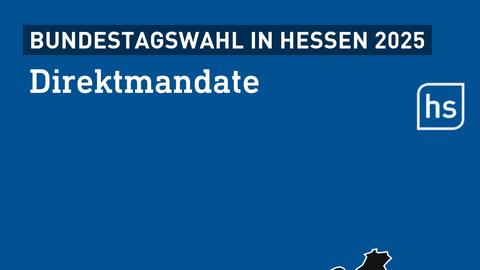 Grafik mit der Stimmenverteilung der Erststimmen bei der Bundestagswahl in den 22 hessischen Wahlkreisen 