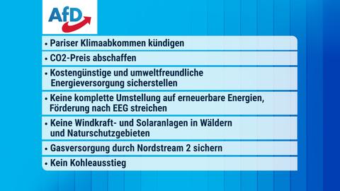 Die Inhalte des Wahlprogramms in einer Zusammenfassung.