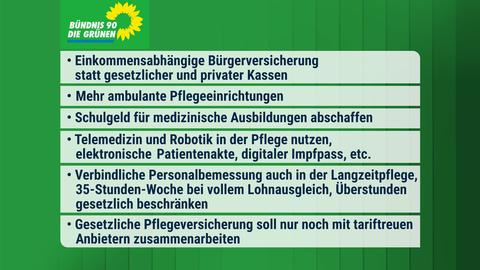 Die Inhalte des Wahlprogramms in einer Zusammenfassung.