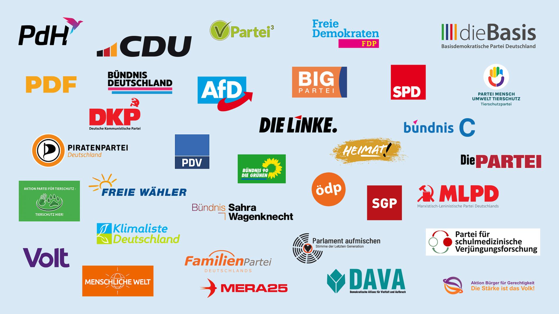 Kandidaten und Wahlprogramme zur Europawahl Diese Parteien treten in