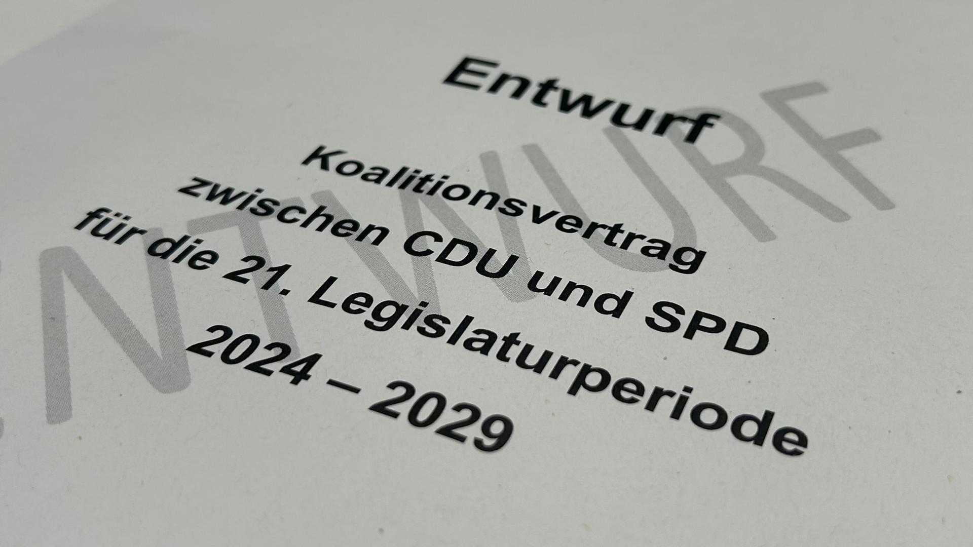 Hier Ist Der Koalitionsvertrag Von CDU Und SPD | Hessenschau.de | Politik