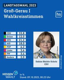 Wahlkreis Groß-Gerau I Wahlgrafik infratest dimap