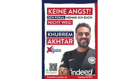 OB-Wahl-Frankfurt 2023: Khurrem Akhtar (Team Todenhöfer).