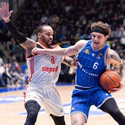 Booker Coplin von den Frankfurt Skyliners gegen den FC Bayern