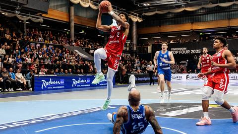 Die Skyliners Frankfurt sind nach dem Pokal-Halbfinale gegen Bamberg ausgeschieden