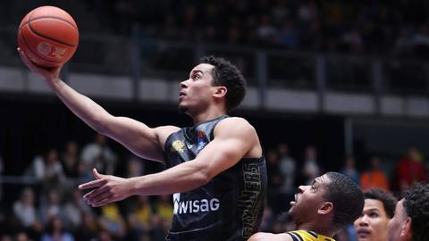 Garai Zeeb von den Skyliners im Spiel gegen Ludwigsburg