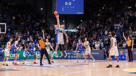 Duell der Frankfurt Skyliners und Trier im Frühjahr um den Aufstieg. 