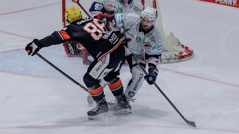 Cameron Brace von den Löwen Frankfurt im Spiel gegen Iserlohn