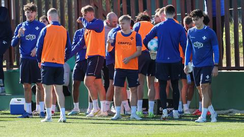 Die Darmstädter Fußballer im Trainingslager in Spanien.