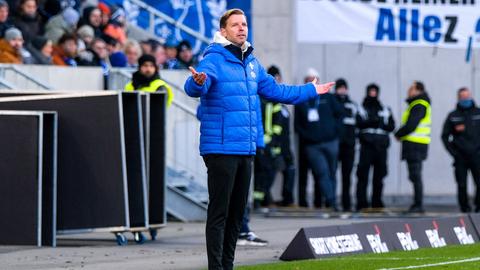 Lilien-Trainer Florian Kohfeldt war mit der Leistung gegen Paderborn unzufrieden.