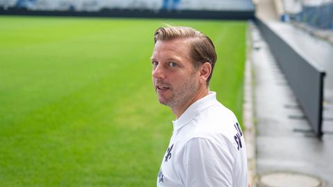 Florian Kohfeldt bei seiner Vorstellung in Darmstadt