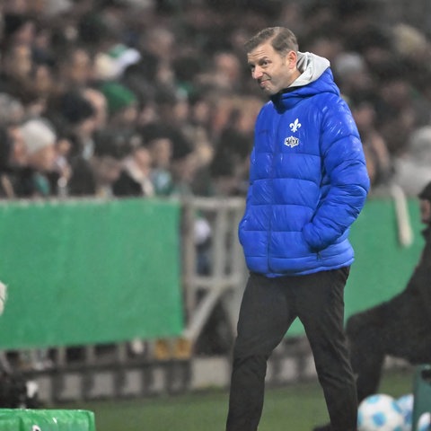 Darmstadt-Trainer Florian Kohfeldt bei seiner Rückkehr nach Bremen.