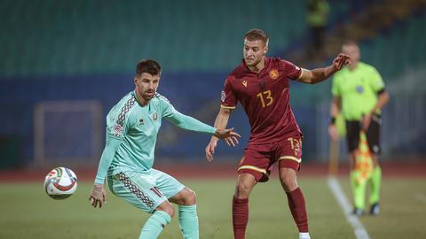 Fabian Nürnberger in seinem fünften Länderspiel für Bulgarien.