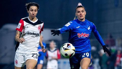 Sara Doorsoun von den Eintracht Frankfurt Frauen gegen Hoffenheim