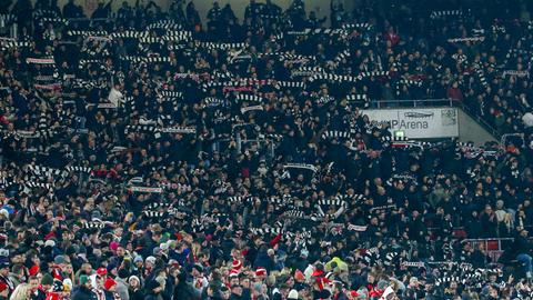 Eintracht-Fans in Stuttgart