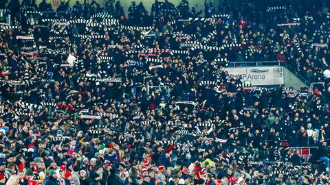 Eintracht-Fans in Stuttgart