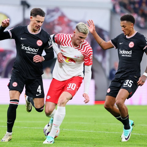 Szene aus dem Spiel Eintracht gegen Leipzig