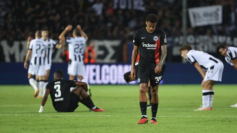 Enttäuschung bei der Eintracht nach dem K.o. gegen PAOK