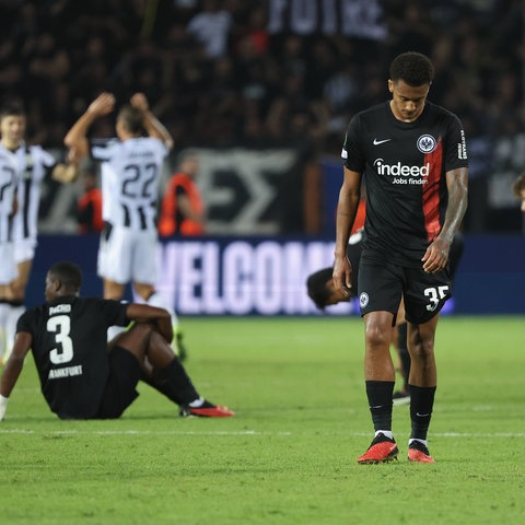 Enttäuschung bei der Eintracht nach dem K.o. gegen PAOK