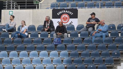 Eintracht Frankfurt fans in the stands