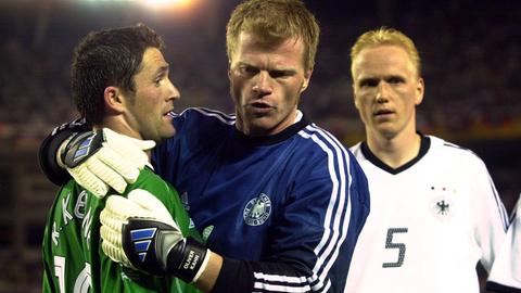 Robbie Keane und Oliver Kahn bei der WM 2002