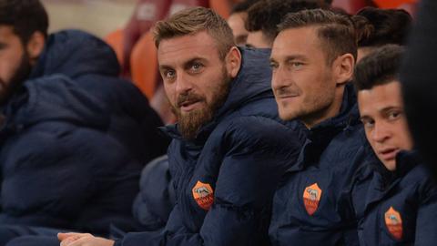 Totti und De Rosse von der AS Rom