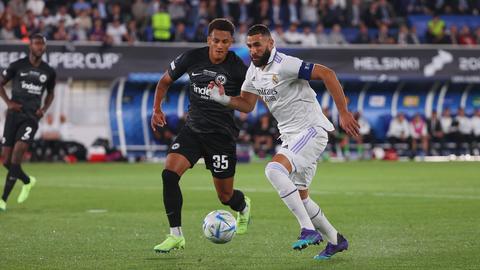 Eintracht Frankfurt im Supercup-Spiel gegen Real Madrid