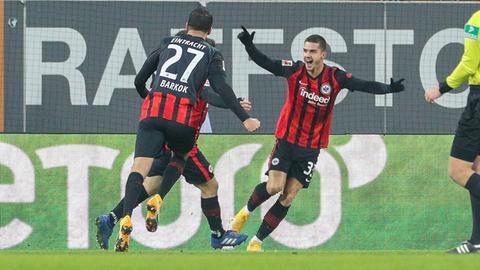 Eintracht Frankfurt jubilation FC Augsburg