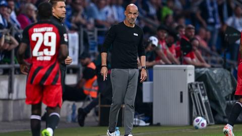 Bochum-Trainer Thomas Letsch beim Spiel gegen die Eintracht