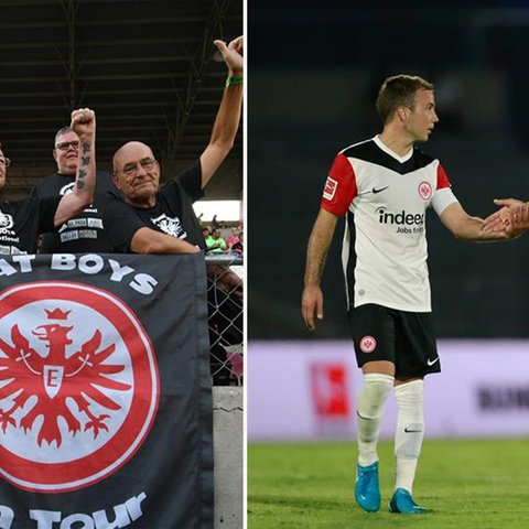 Eintracht Frankfurt Collage Fans Götze