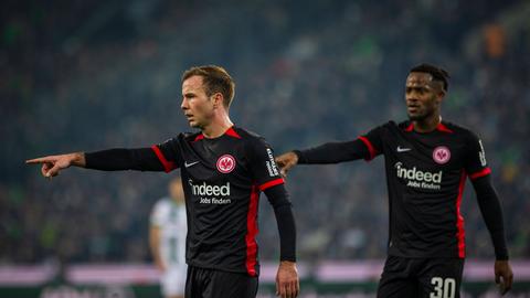 Mario Götze und Michy Batshuayi von der Eintracht