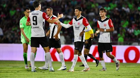 Eintracht Frankfurt jubelt beim Test in Juarez