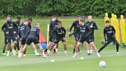 Die Eintracht-Profis beim Training