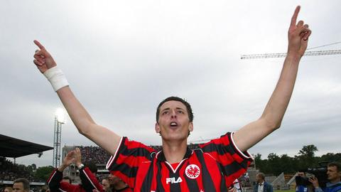 Dino Toppmöller beim Eintracht-Aufstieg 2003