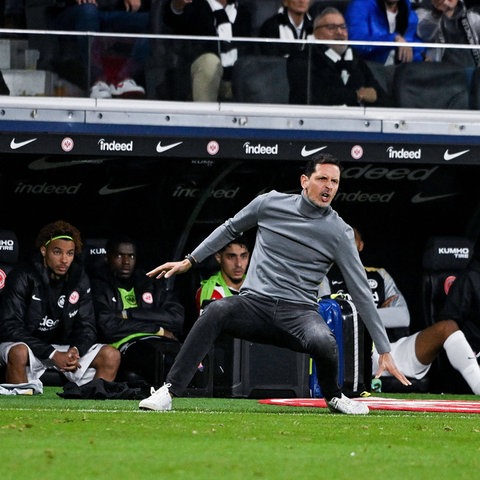 Eintracht-Trainer Dino Toppmöller.