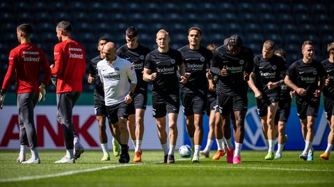 Training Berliner Olympiastadion der Eintracht 