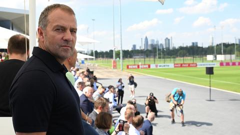 Bundestrainer Hansi Flick auf dem neuen DFB-Campus in Frankfurt