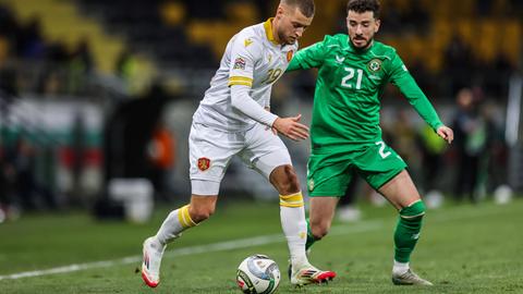 Fabian Nürnberger im Trikot der bulgarischen Nationalmannschaft.