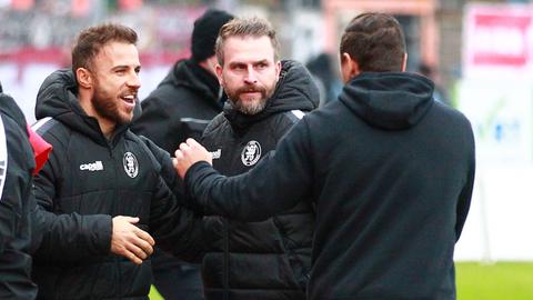 Trainer René Klingbeil nach seinem Einstandssieg mit Hessen Kassel bei Eintracht Trier