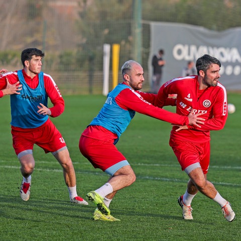 Im Trainingslager des SVWW geht es vor allem um die Defensivarbeit.