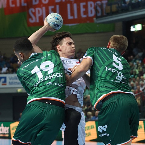 HSG Wetzlar im Spiel gegen Hamburg