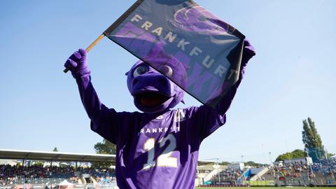 Franky, das Maskottchen von Frankfurt Galaxy