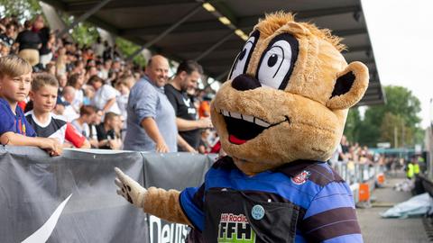 Franky, das Maskottchen des FSV Frankfurt