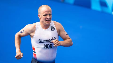 Starker Norweger: Kristian Blummenfelt beim olympischen Triathlon.