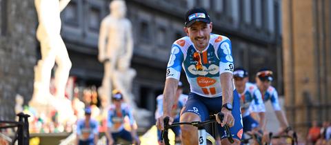 John Degenkolb in Florenz, wo am Samstag die Tour de France starten wird.