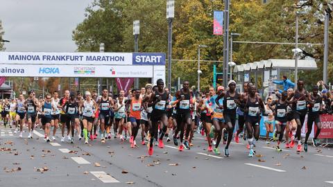 In den Elite-Rennen beim Frankfurt Marathon könnte es in diesem Jahr sehr spannend zugehen.