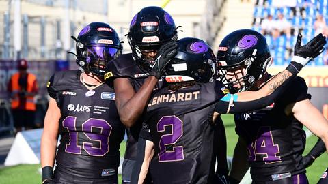 Die Frankfurt Galaxy hatte gegen Madrid Grund zum Jubeln.