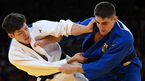 Judoka Eduard Trippel gegen Murao Sashiro