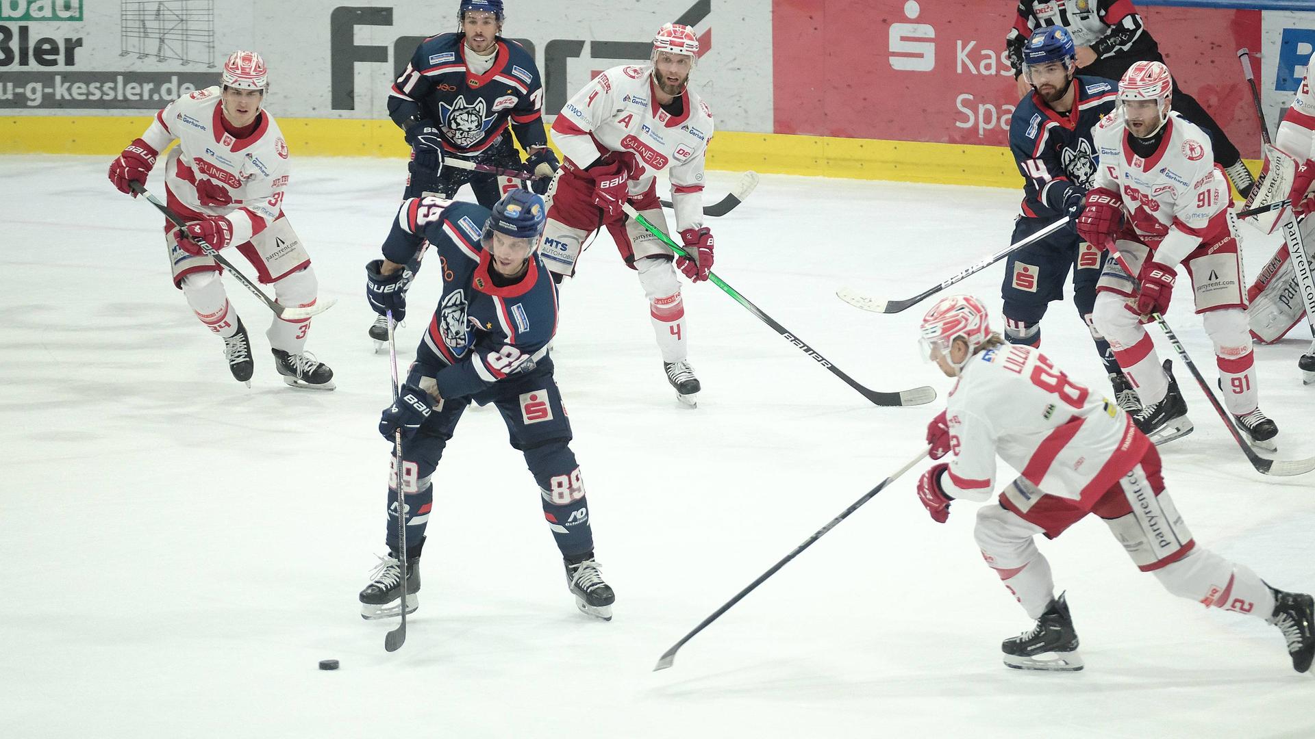 DEL2: Kassel Huskies Gewinnen Spannendes Hessenderby Gegen Bad Nauheim