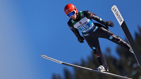 Stephan Leyhe beim Tournee-Springen in Oberstdorf